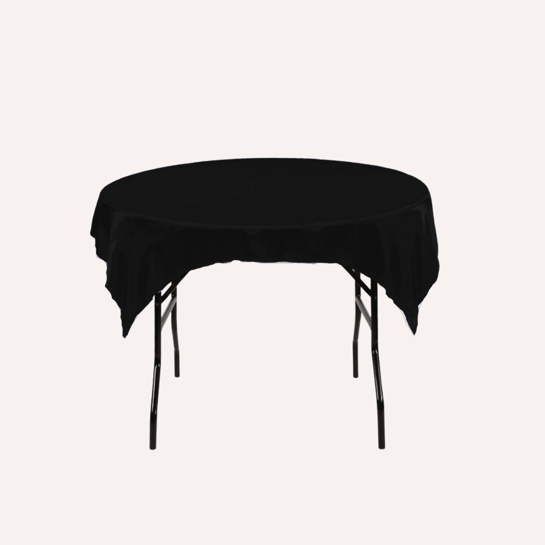 Black Table Linen 90x90 - Rental