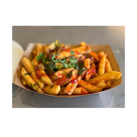Masala Chips (V, VE)  (Contains: Gluten, Milk, Mustard, Nuts, Peanuts, Sesame Seeds) - Saturday